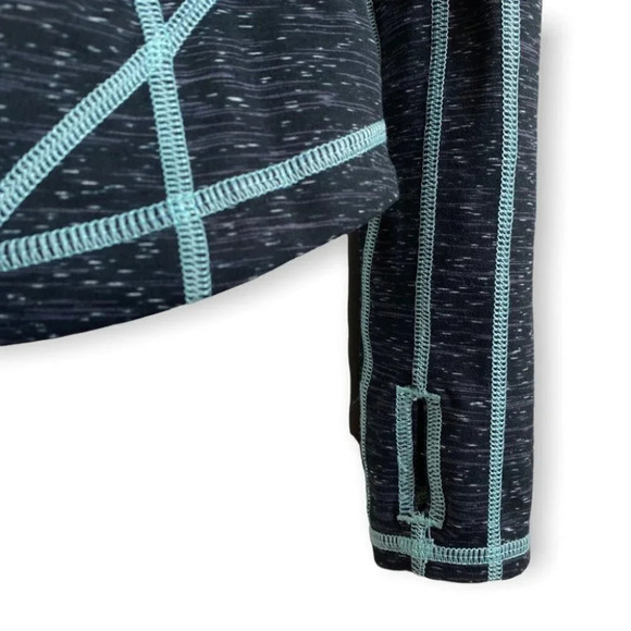 Zella  Mesh Long Sleeve Zip Up Running Sweater - Picture 6 of 9